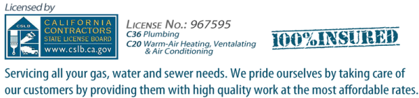 AAP-All American Plumbing Licensed and Insured C-36 and C-20  No. 967595