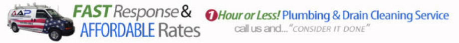 AAP-All American Plumbing Fast Response Affordable Rates Drain Cleaning